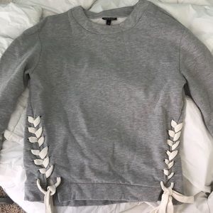 Topshop tie sweatshirt